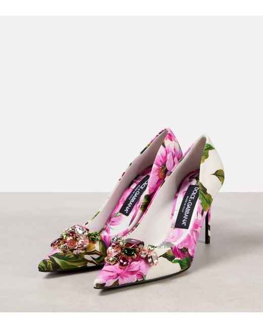 Dolce & Gabbana Pink Pumps Mit Kristallen