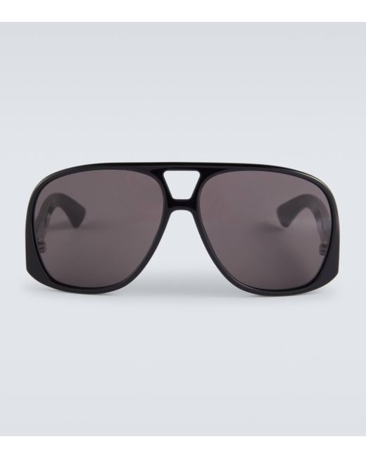 Saint Laurent Brown Sl 652 Solace Aviator Sunglasses for men