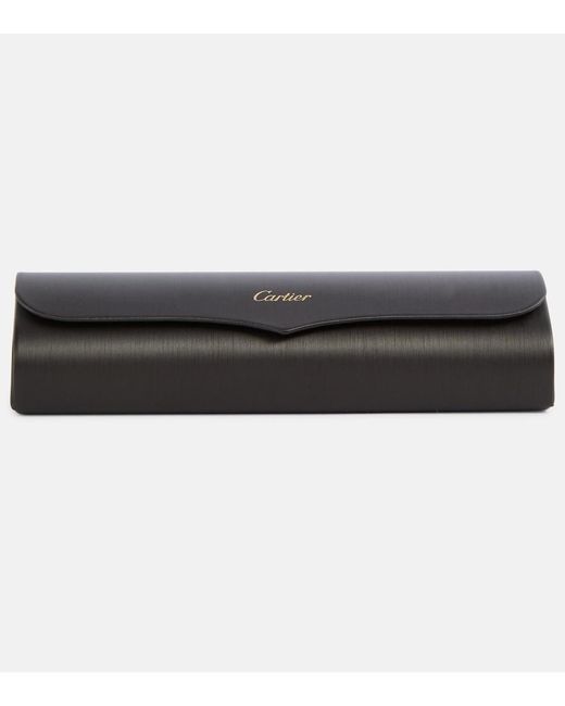 Cartier Blue Panthere De Cartier Rectangular Sunglasses