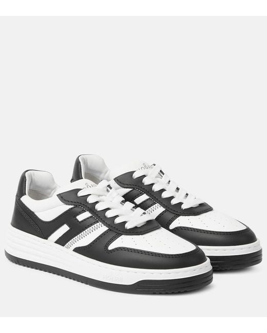 Hogan White H360 Lace Up Sneakers