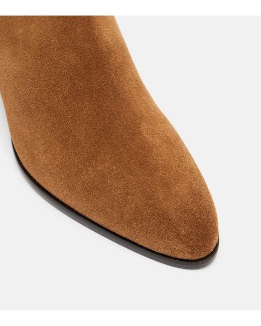 Isabel Marant Brown Miniky Button Suede Ankle Boots