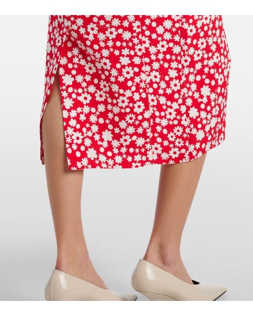 Abito Midi Enver di Marni in Red