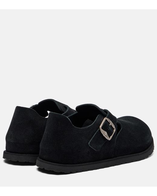 Birkenstock Black London Suede Shoes