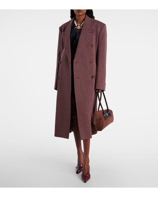 Abrigo Winston De Sarga De Lana Vivienne Westwood de color Red