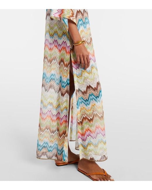 Missoni Metallic Zigzag Beach Cover-Up