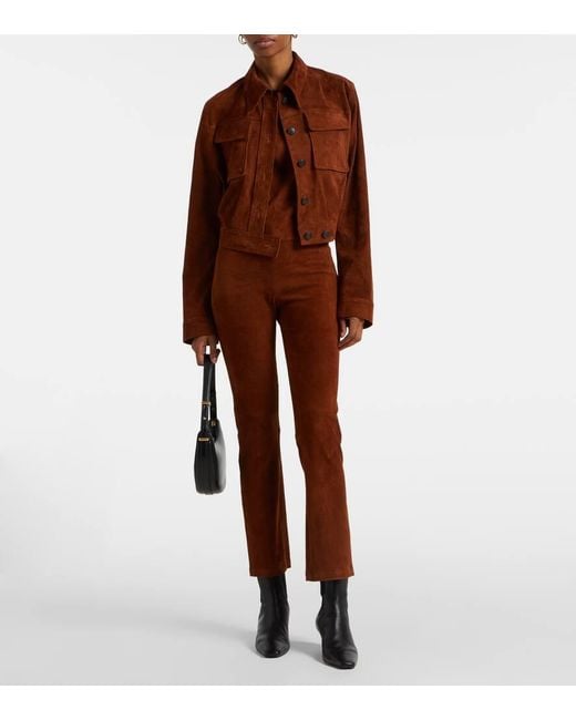 Stouls Brown Jp Twenty Suede Leggings