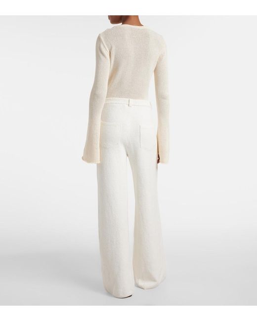 AYA MUSE White Trix Straight Jeans