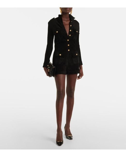 Tom Ford Black Velvet Romper