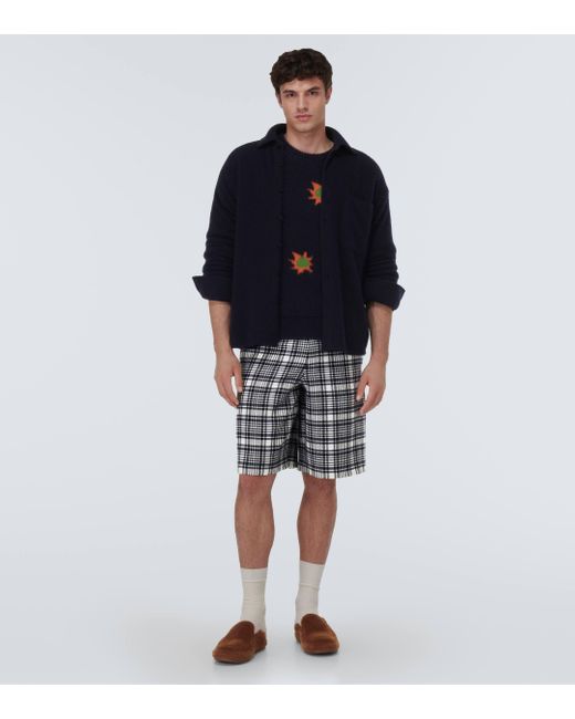 Zegna Gray X The Elder Statesman Wool And Cashmere Shorts for men
