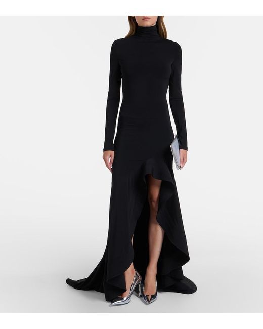 Stella McCartney Black Crepe Jersey Gown