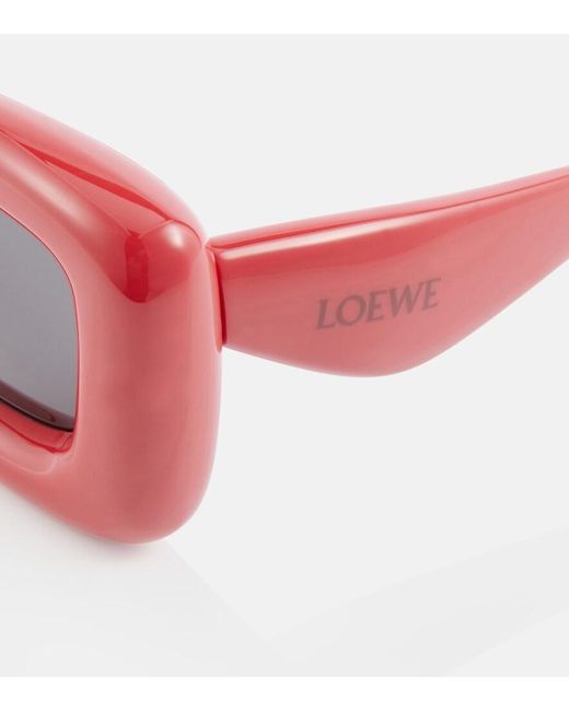 Loewe Red Inflated Square Sunglasses