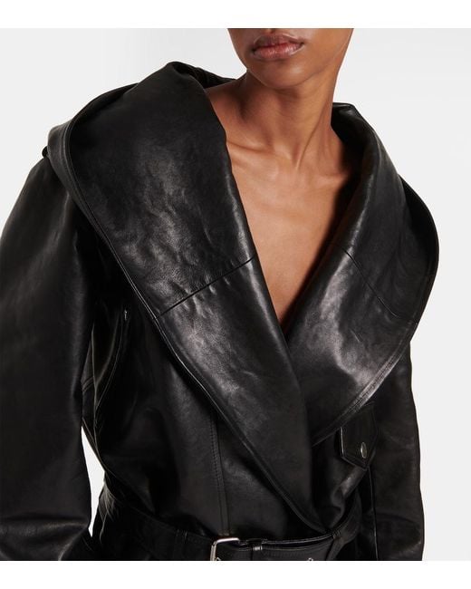 Alaïa Black Biker Leather Jacket