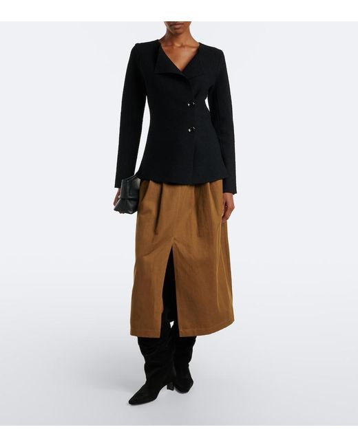 Staud Black Wally Suede Mid-Calf Boots