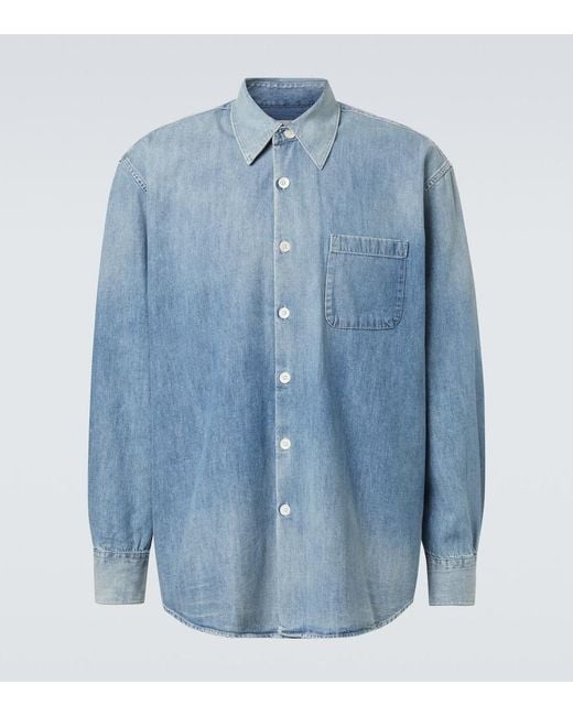 Our Legacy Blue Above Denim Shirt for men