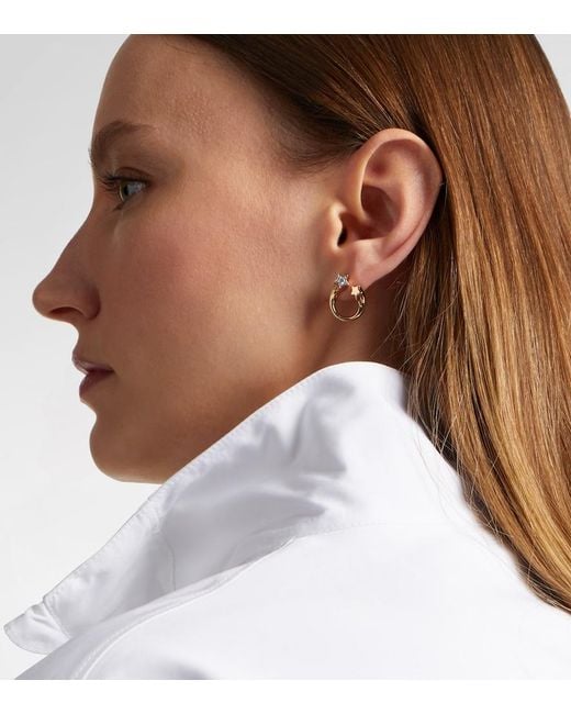 Roxanne First White Shooting Star 14Kt Earrings With Diamonds