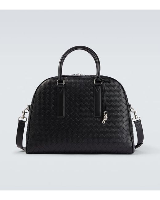 Bottega Veneta Weekender Getaway Aus Leder in Black für Herren