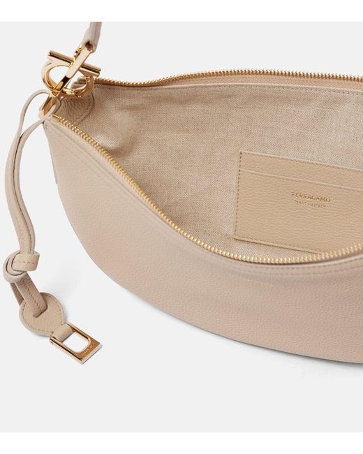 Ferragamo Natural Smile Small Leather Shoulder Bag