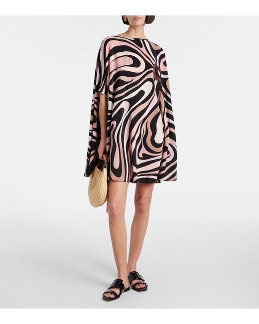 Emilio Pucci Black Marble Dress
