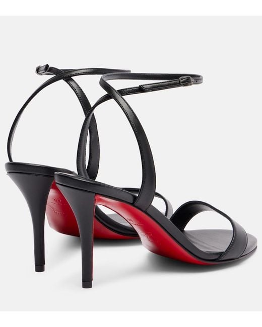 Christian Louboutin Black Miss Z Sandal 80 Leather Sandals