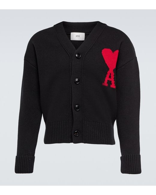 ami de coeur intarsia oversize cardigan