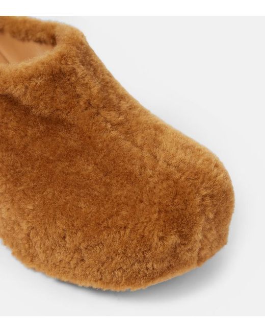 Dries Van Noten Brown Platform Clogs