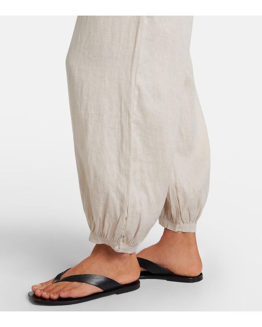 Velvet Natural Camber Linen Balloon Pants
