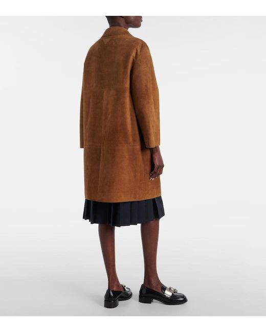 Prada Brown Suede Coat