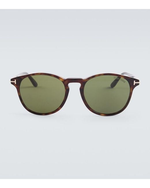 Tom Ford Brown Lewis Round Sunglasses for men