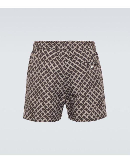 Frescobol Carioca Brown Trelica Swim Trunks for men