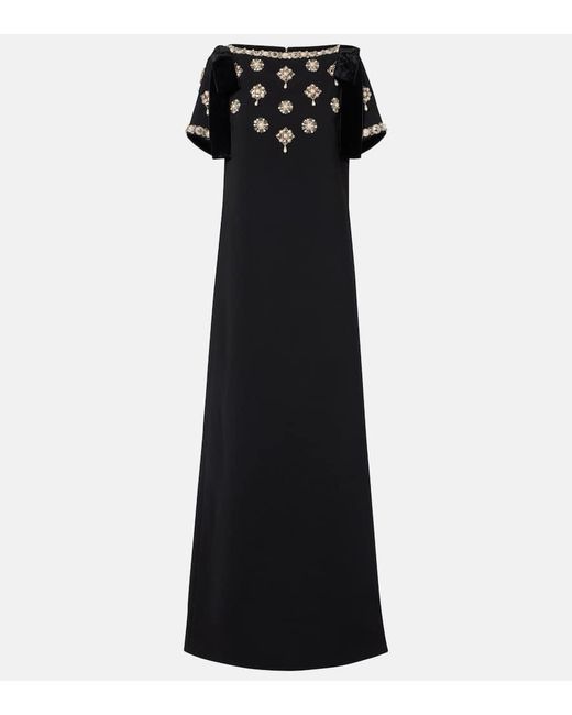 Carolina Herrera Women's Black Embellished Gown