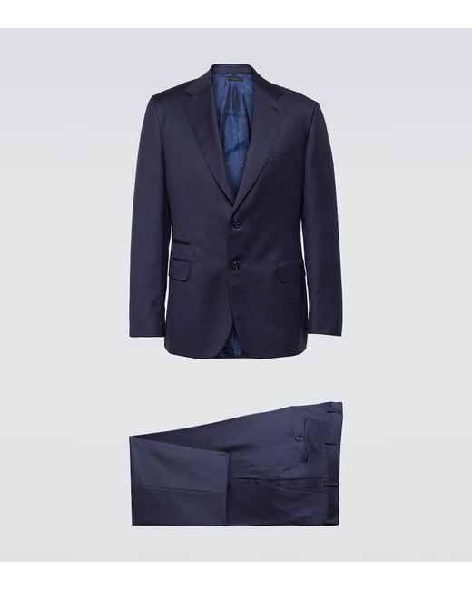 Brioni Anzug aus Wolle in Blue für Herren
