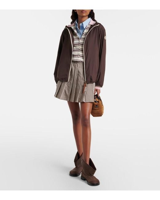 Moncler Brown Fegeos Hooded Windbreaker