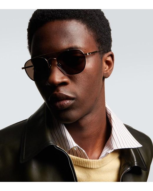 Cartier Brown Signature C Round Sunglasses for men