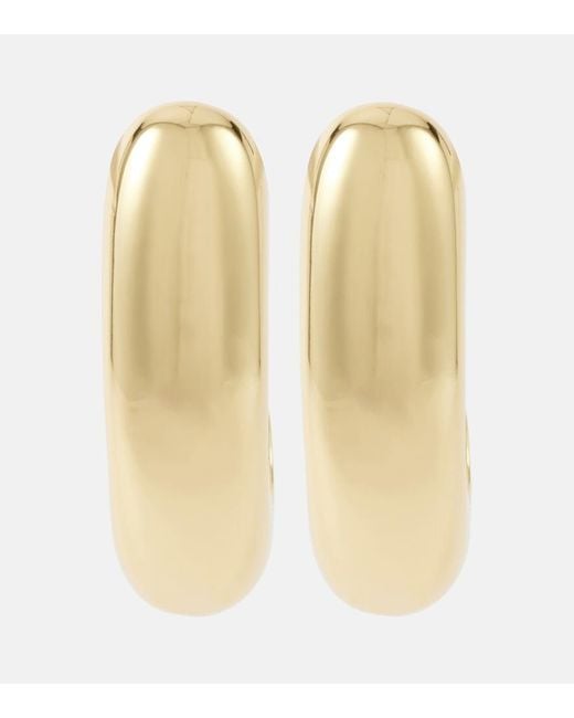Jennifer Behr Natural Nimah-Plated Hoop Earrings