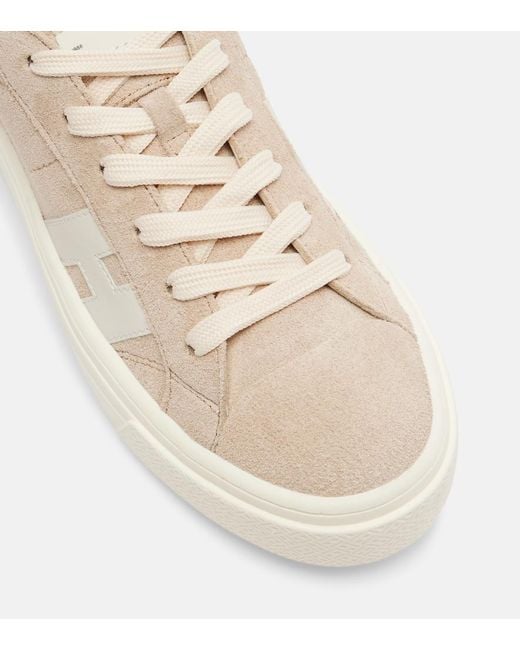 Hogan Natural H705 Allacciato H Suede Platform Sneakers