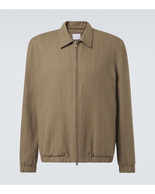 Giacca Blouson di Sunspel in Green da Uomo