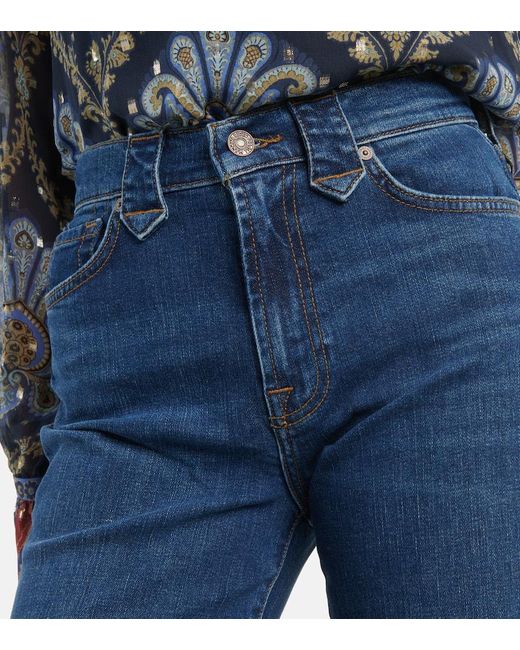 Jeans flared Western Modern Dojo di 7 For All Mankind in Blue