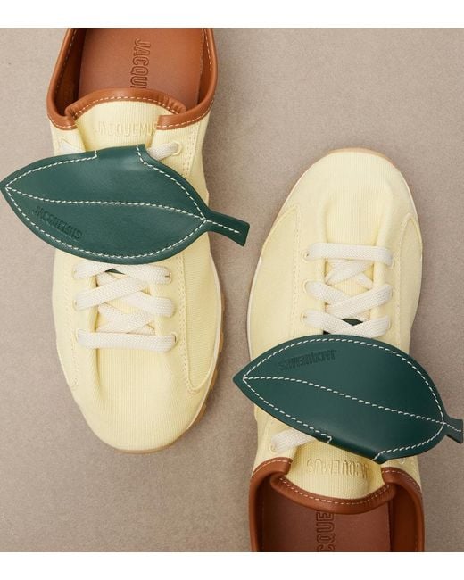 Jacquemus Multicolor Tennis Leather-Trimmed Canvas Sneakers