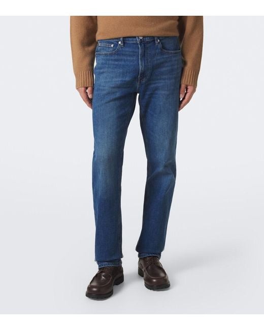 FRAME Blue Modern Straight Jeans for men