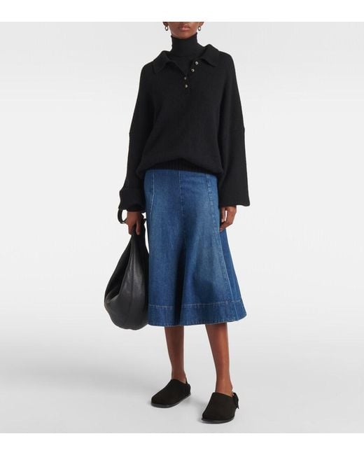A.Emery Black Louis Suede Buckle Clogs