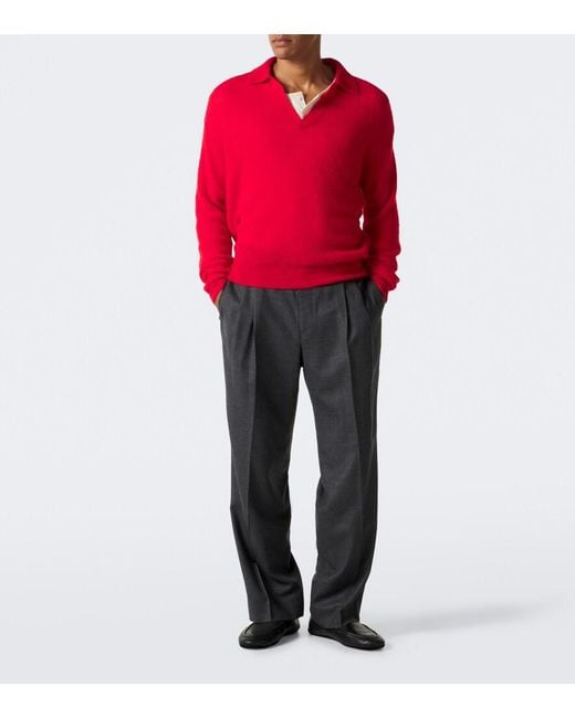 Pullover di Auralee in Red da Uomo
