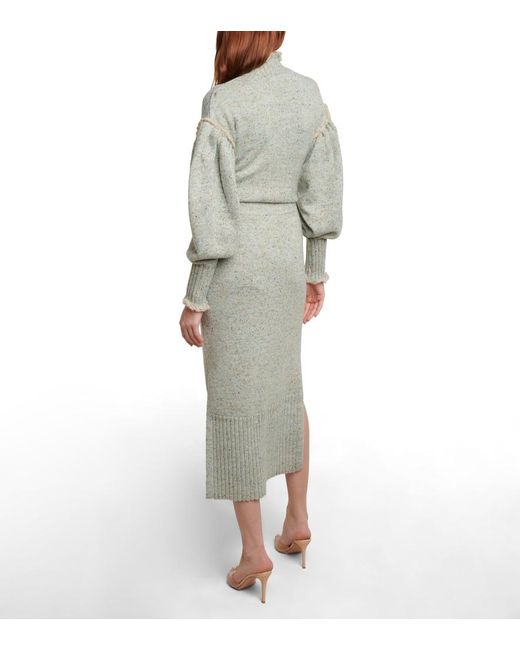 Ulla Johnson Multicolor Kaiya High-rise Knit Midi Skirt