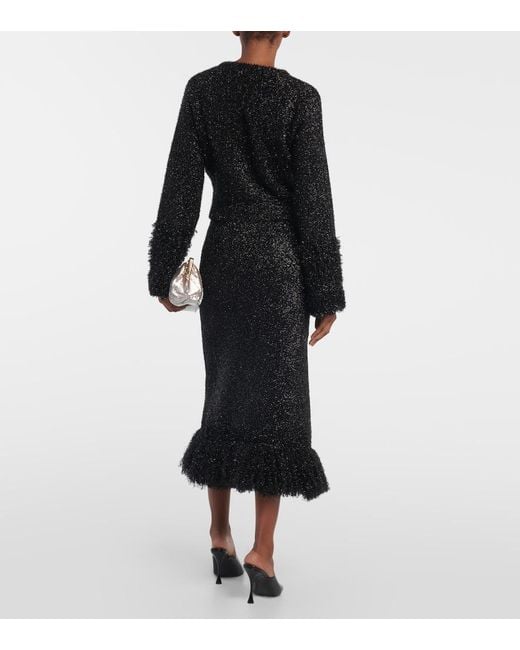 Rabanne Black Cropped Cardigan