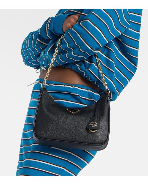 Prada Black Re-Edition 2005 Leather Shoulder Bag