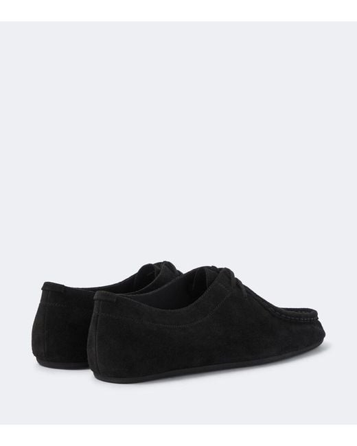 Jil Sander Black Hood Suede Moccasins for men