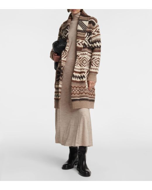 Cardigan cache-cour en laine melangee Polo Ralph Lauren en coloris Multicolor