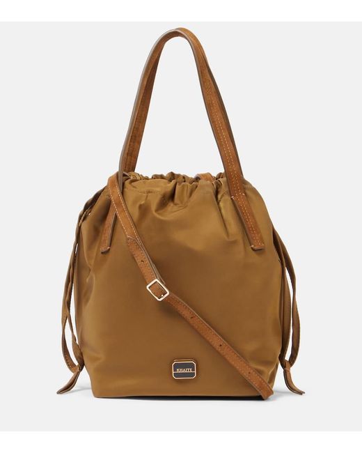 Khaite Brown Bucket-Bag Rory Medium Mit Leder