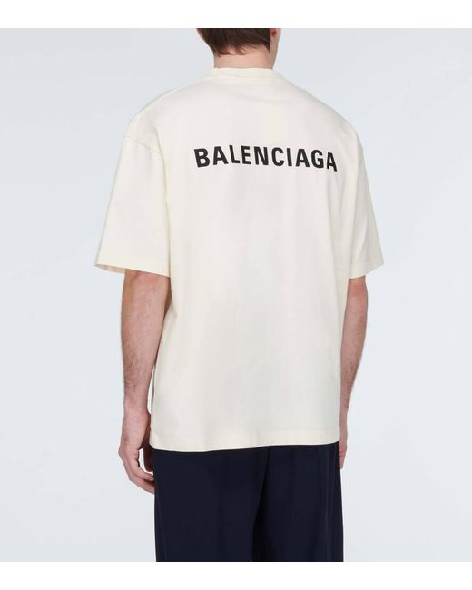 Balenciaga T-Shirt aus Jersey in White für Herren