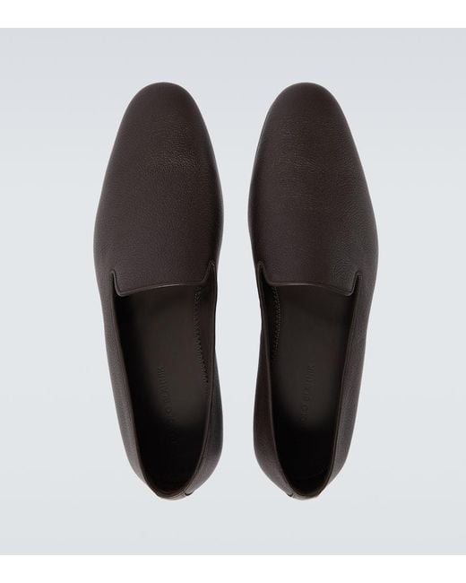 Manolo Blahnik Slip-Ons Kate Aus Leder in Brown für Herren