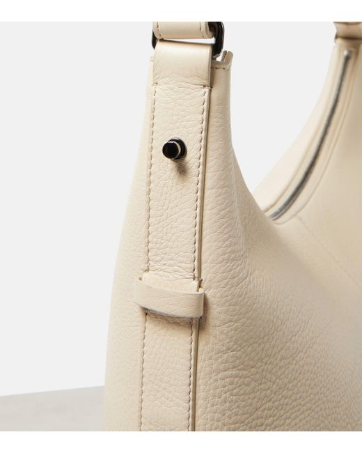Brunello Cucinelli White Small Leather Shoulder Bag
